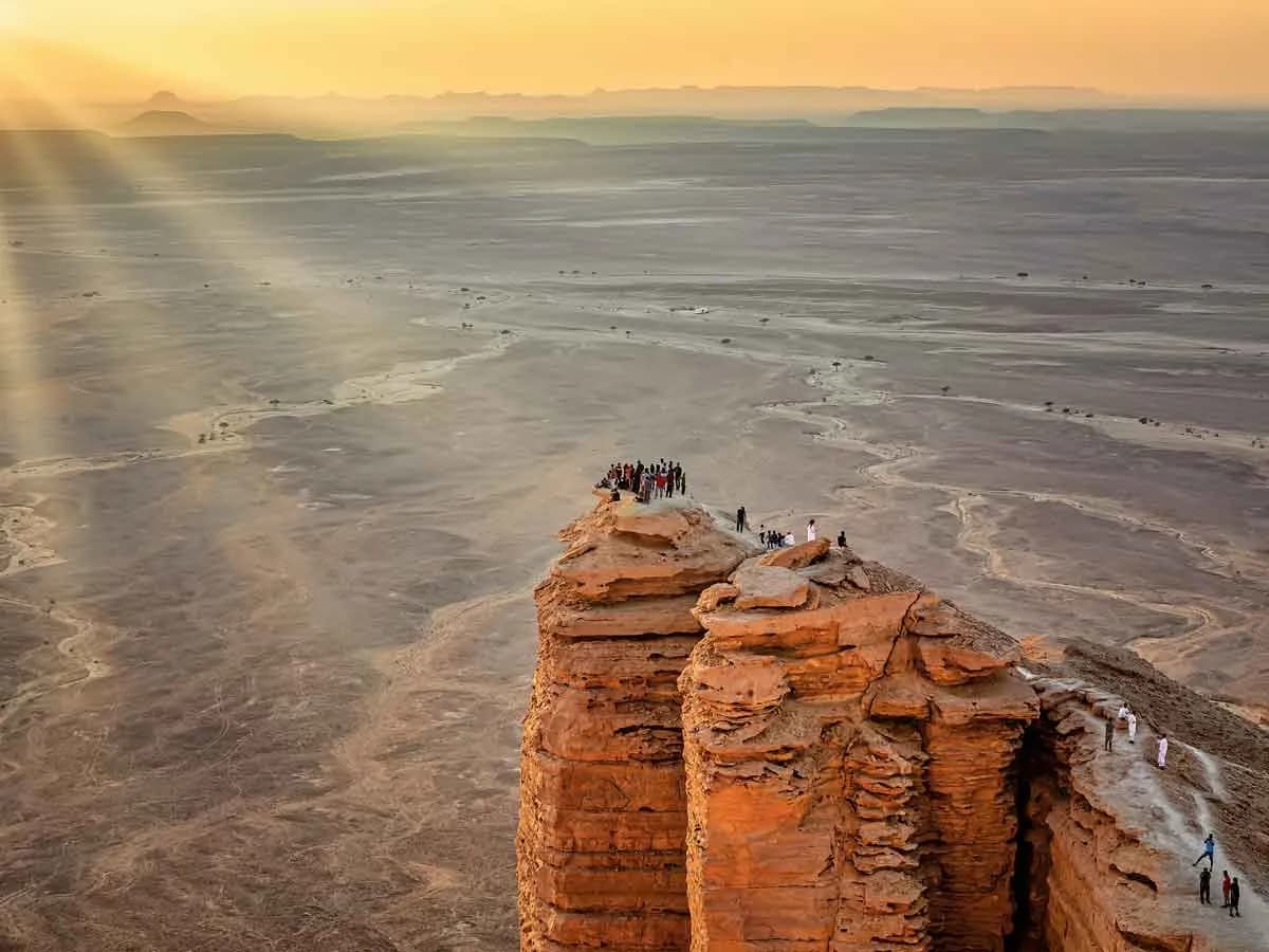 Edge of the World cliffs near Riyadh