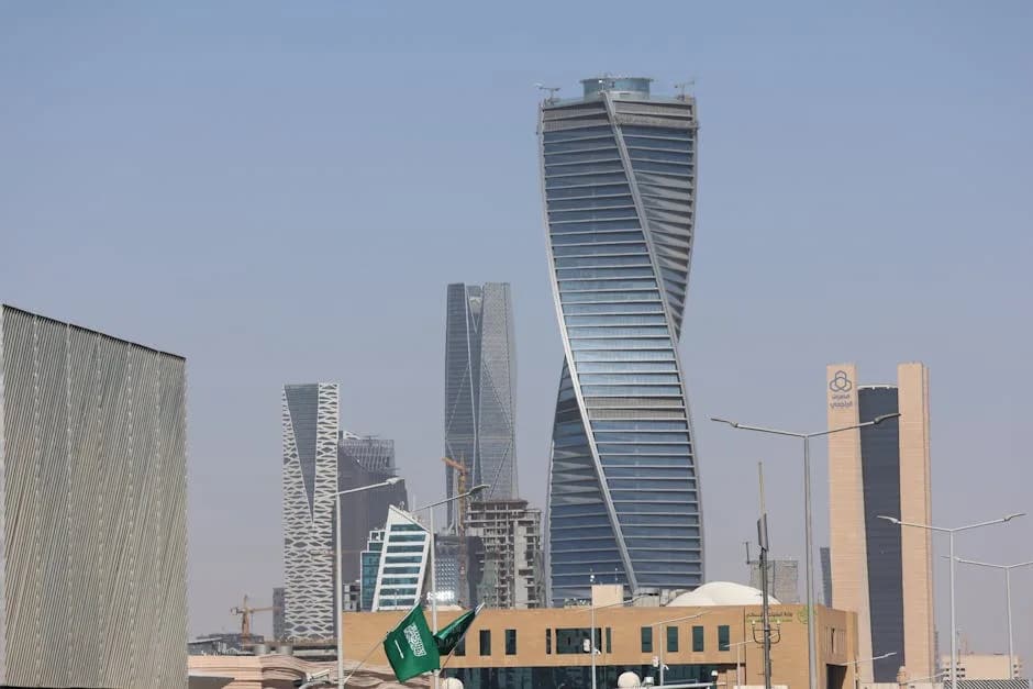 Modern Riyadh skyline showing Saudi Arabia's rapid development